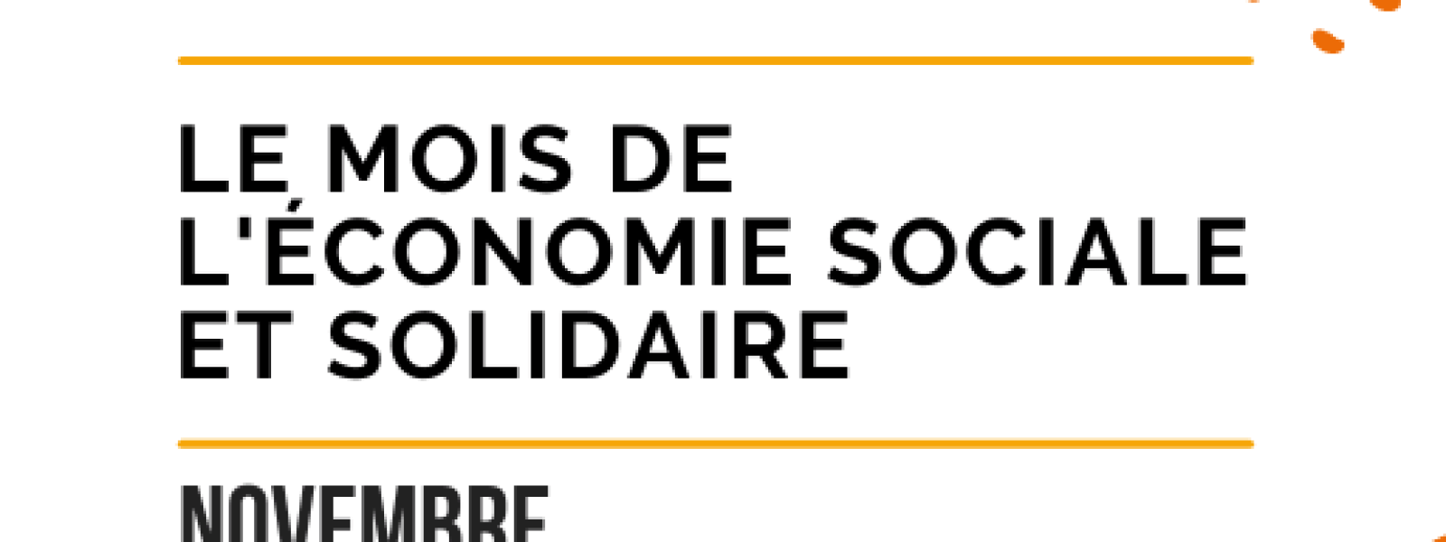 LE MOIS DE L'ÉCONOMIE SOCIALE ET SOLIDAIRE